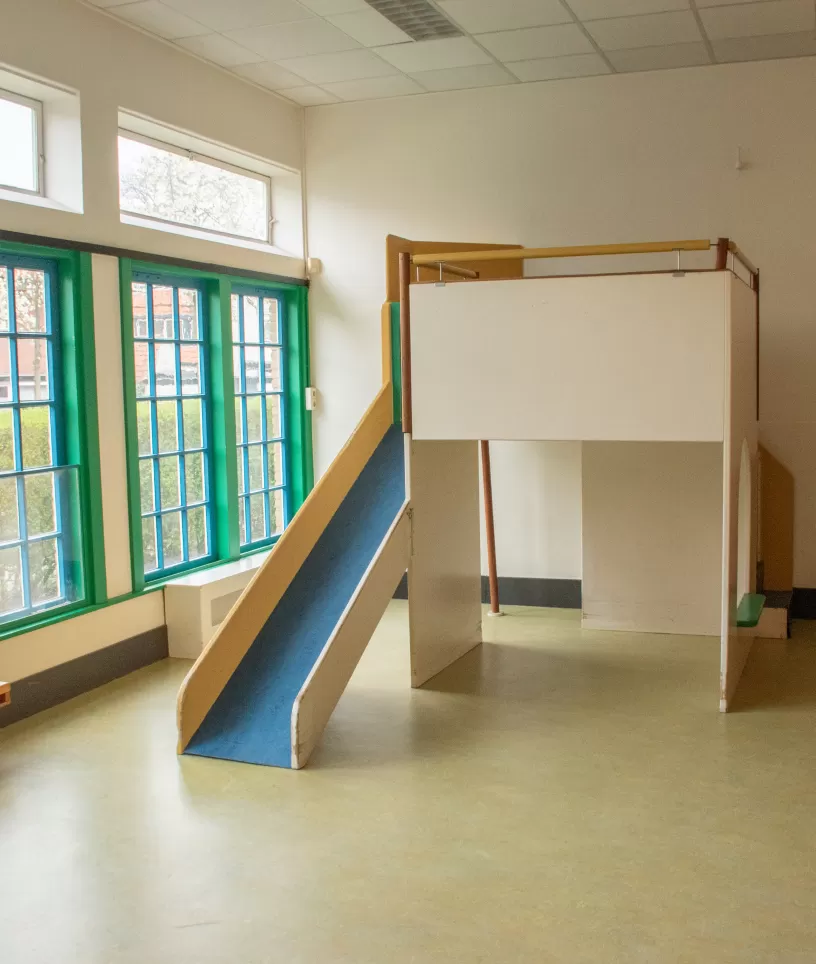 Glijbaan Doedok binnenruimte