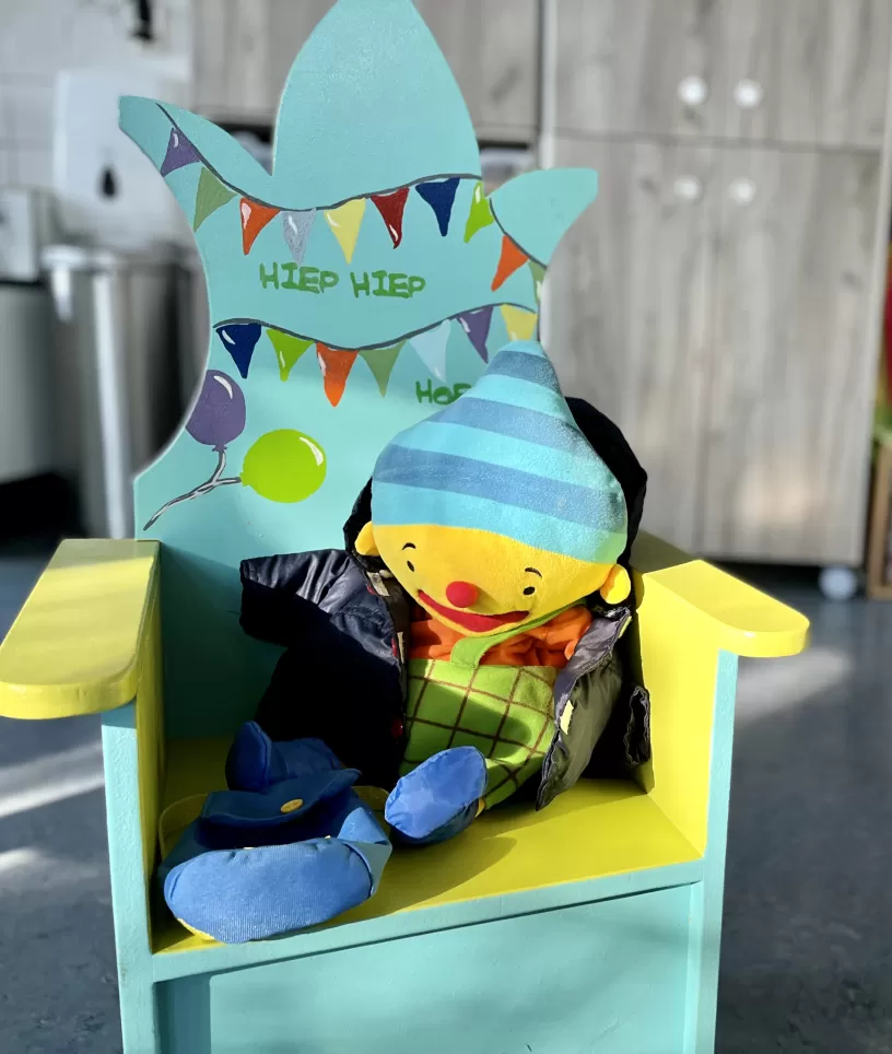 Puk in de stoel Helikopter