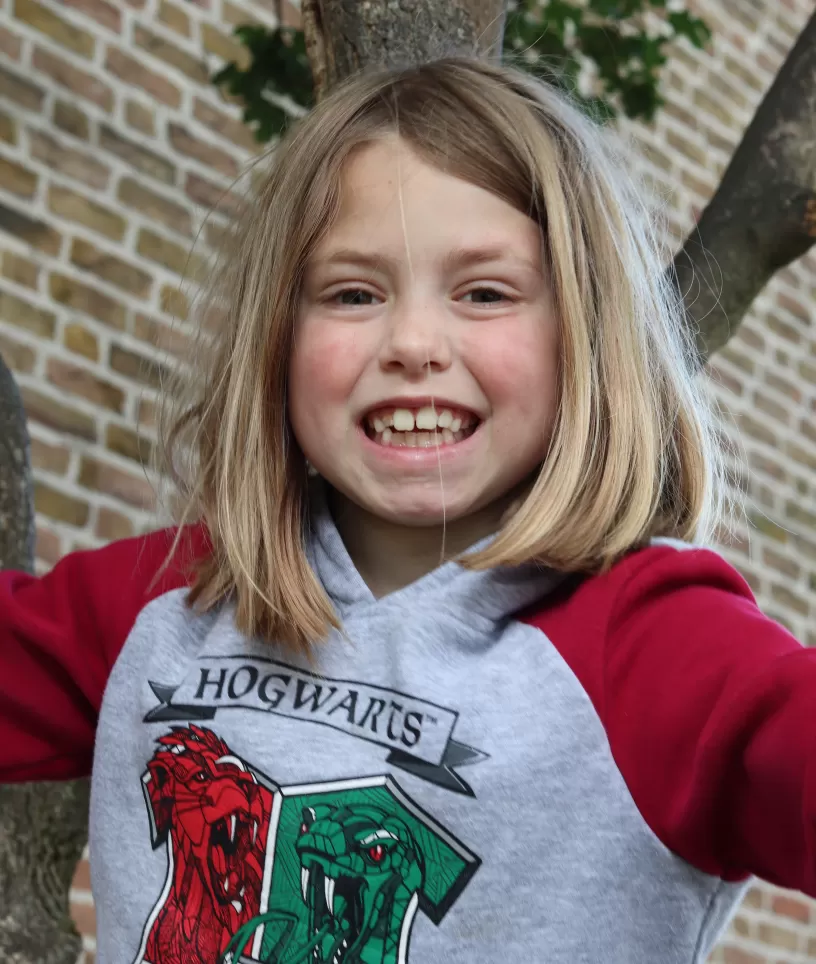 Meisje lacht