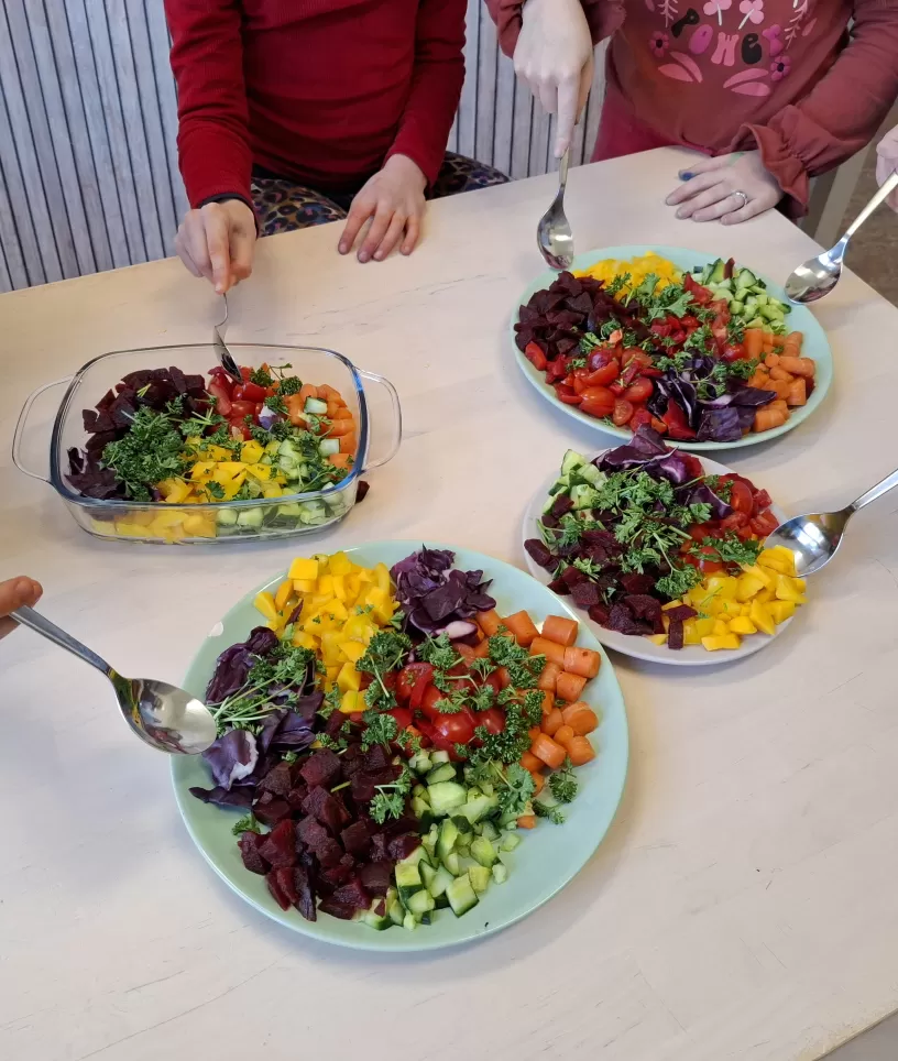 Regenboogsalade