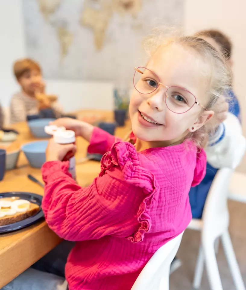 Kinderen lunchen