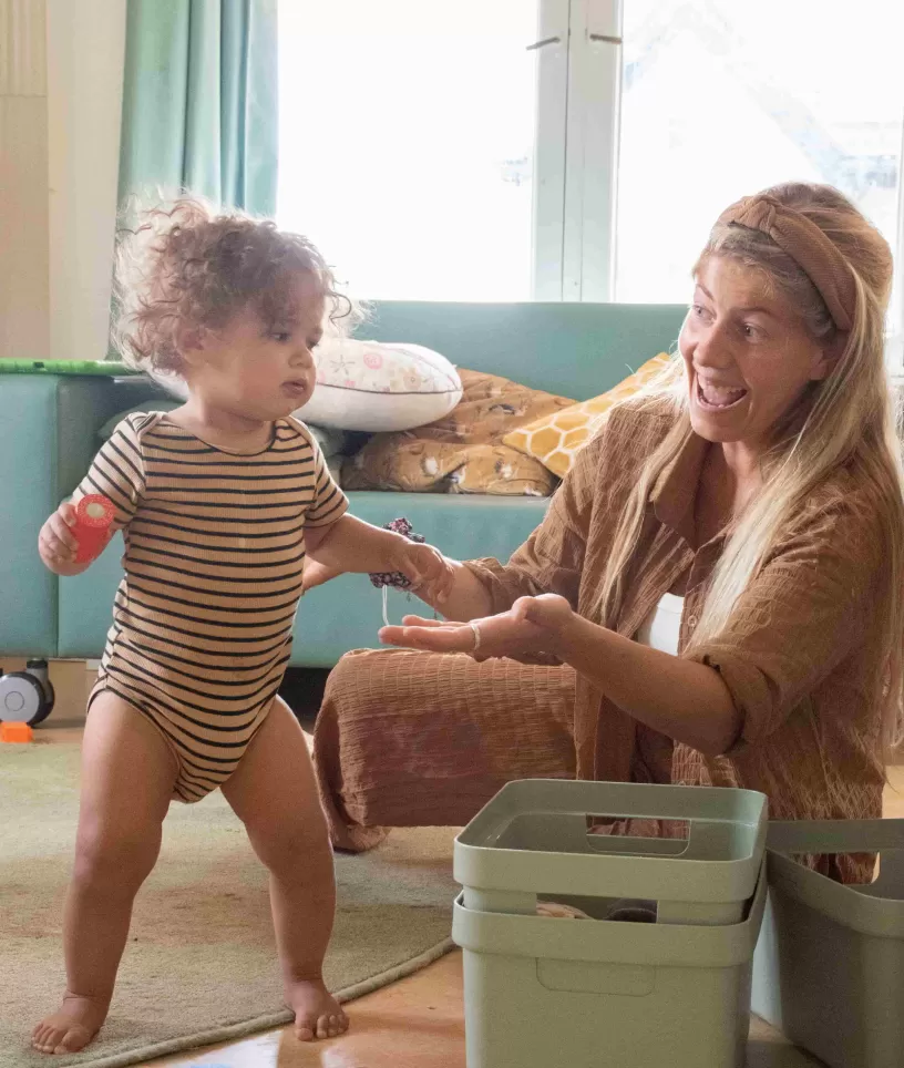 Pedagogisch medewerkster met dreumes