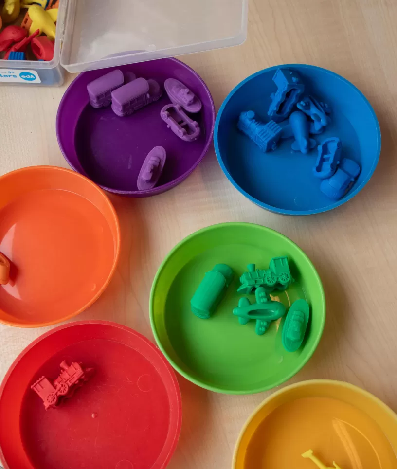 Kleuren sorteren spel