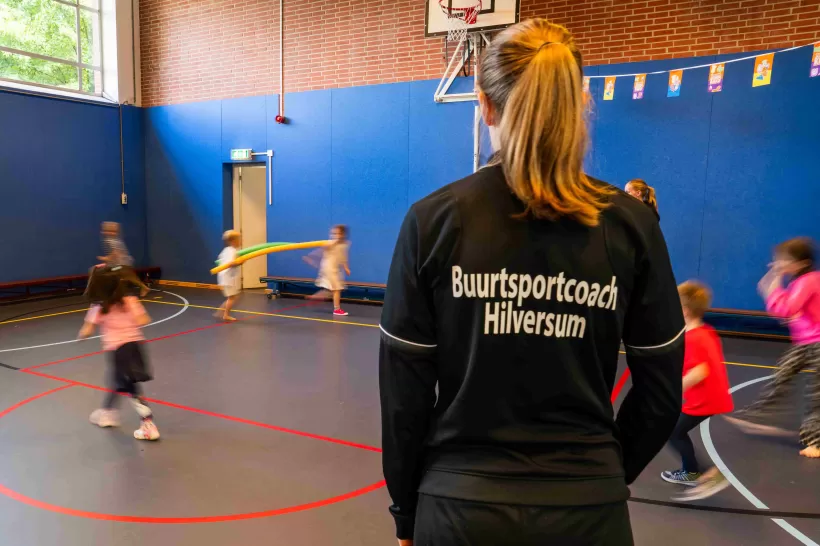 Buurtsportcoach Hilversum met kids in actie